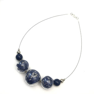 Collana Glass Blu