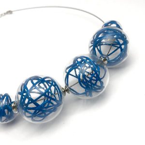 Glass corda blue